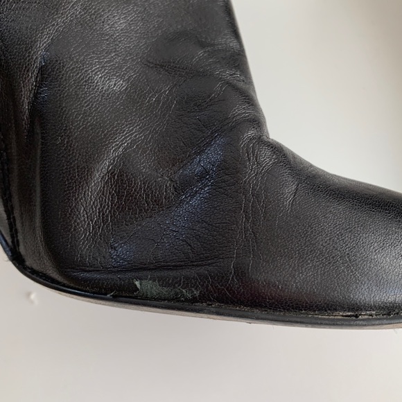 Enzo Angiolini EAKNIT Black Leather Boots 10.5M - Picture 6 of 8